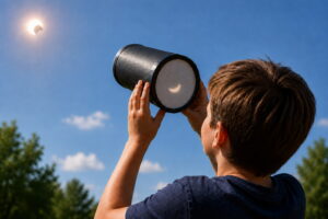 Sonnenfinsternis mit Kindern beobachten: Camera Obscura basteln